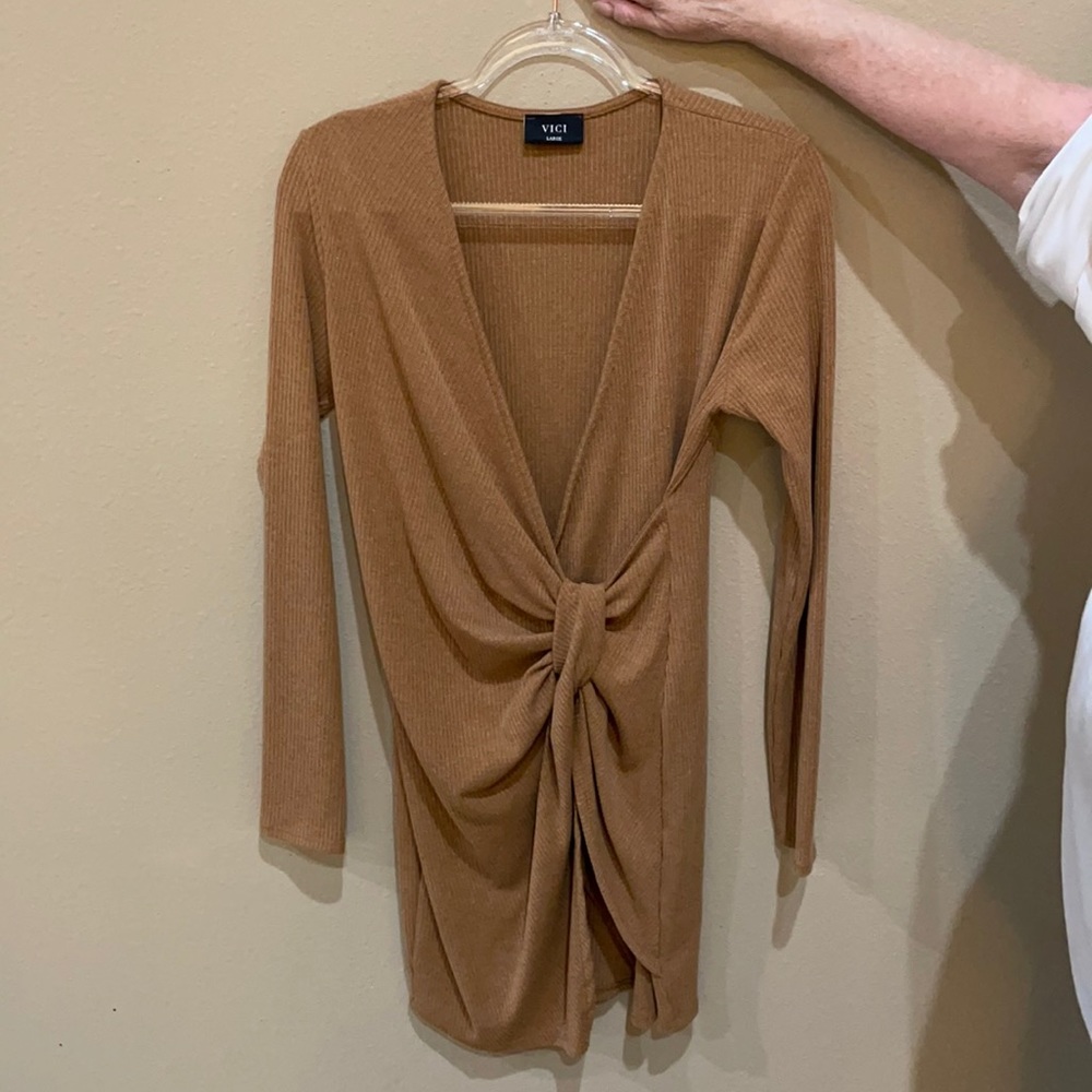Ribbed twist dress from VICI